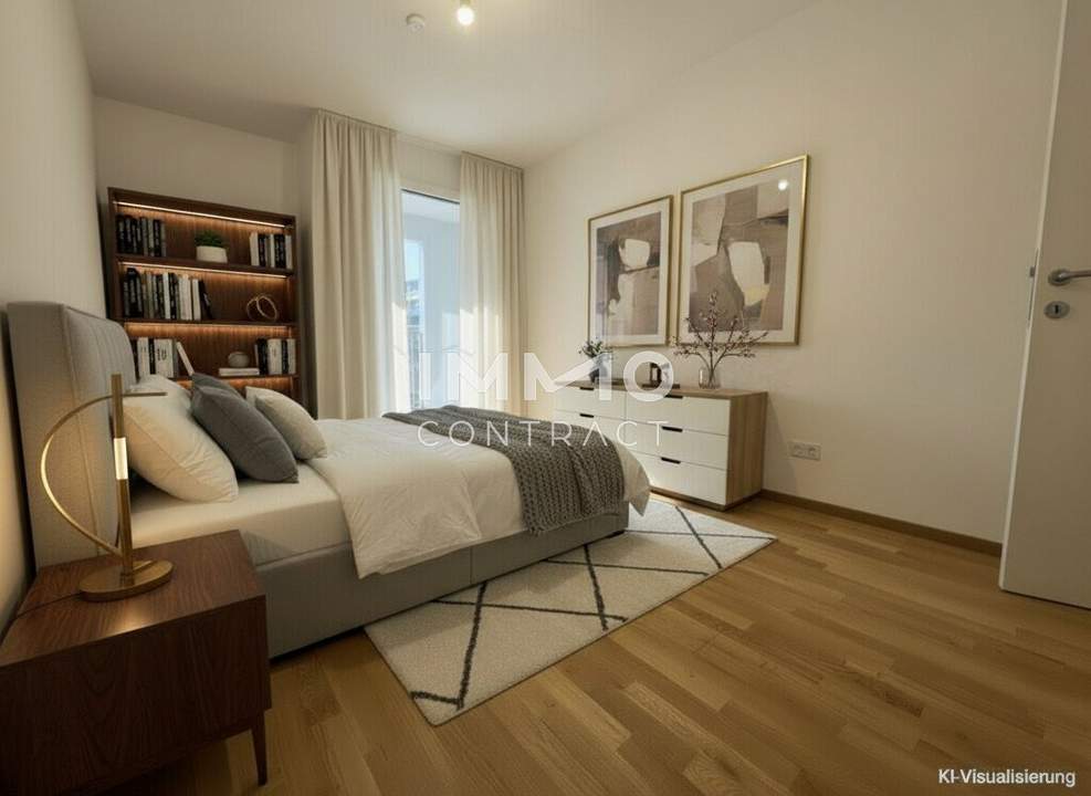 Nachhaltige Investmentchance: 3-Zimmer-Erstbezug mit Loggia und Weitblick im 5. Obergeschoß