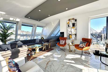 Luxus pur über den Dächern Wiens I Liftzugang in Wohnung I 3 Bäder I 3 Terrassen I Lager I Türkenschanzpark, Wohnung-kauf, 1.798.000,€, 1180 Wien 18., Währing