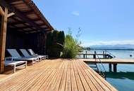 Wörthersee - Nordufer: einzigartige Neubau-Villa *Outdoorpool, LIFT, 5 Garagen, privater Seezugang*