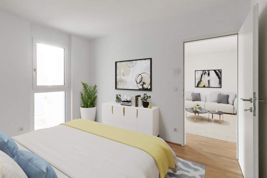 Gratis Miete Mai - Balkon - Innenhofruhelage - Donauzentrum, Wohnung-miete, 895,00,€, 1220 Wien 22., Donaustadt