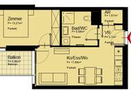 Moderne 2-Zimmer-Wohnung mit Balkon nahe U1