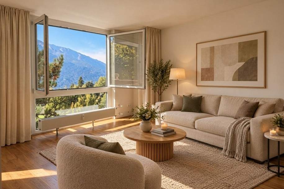 Sonniger Freizeitwohnsitz mit Weitblick | Wohnen auf dem Seefelder-Plateau, Wohnung-kauf, 295.000,€, 6100 Innsbruck-Land