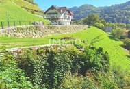Baugrund 1.177 m² mit Donaublick - Südhang - mit angrenzenden kleinen Grünland 255 m² - St. Nikola