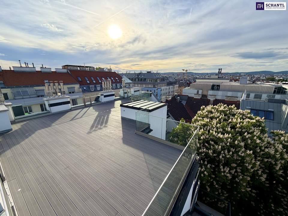 NEUER PREIS! Bezugsfertiges Penthouse der Extraklasse: 175 m² Wohnfläche, 72 m² Dachterrasse und private Liftfahrt!