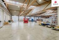 Produktionshalle/Lagerhalle in ausgezeichneter Lage, direkt an der Autobahn mit sichtbarer Werbefläche