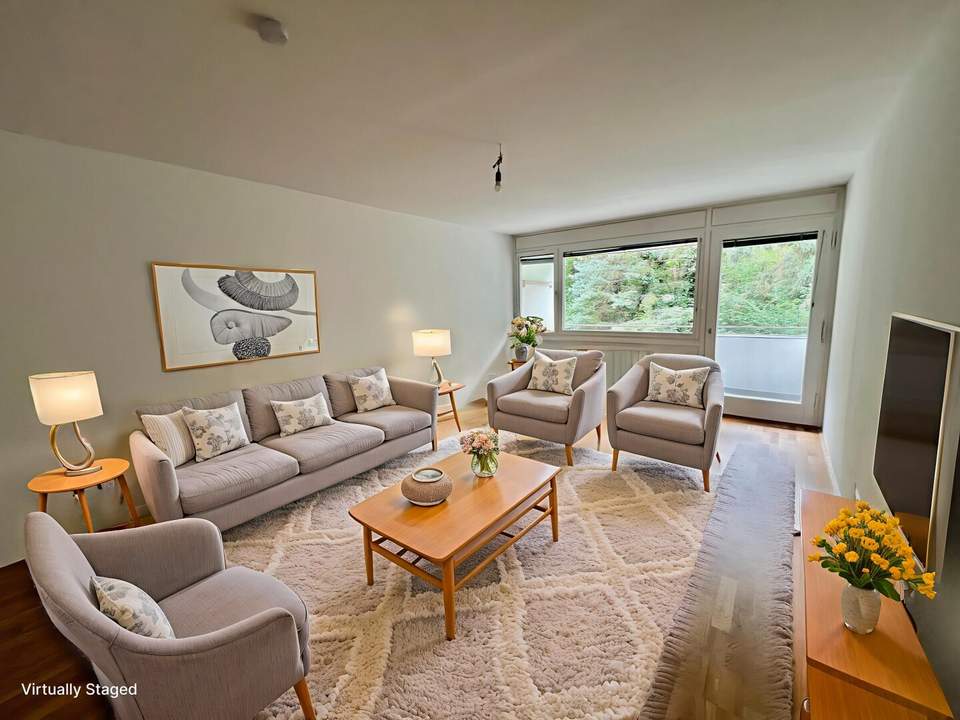 MIETE ERSTBEZUG SÜDSTADT: Neu sanierte 3-Zimmer-Wohnung mit Loggia und Grünblick