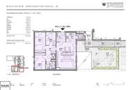Neubau: 4 Zimmer Wohnung mit großer Terrasse in ruhiger Innenhoflage - zentrumsnah!