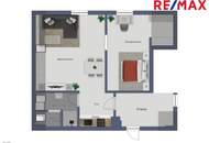 2-Zimmer-Wohnung im 1. OG