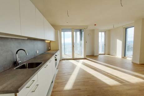 Weitblick zum KAHLENBERG I ERSTBEZUG I U1 I Rooftop Pool, Fitness &amp; Sauna, Wohnung-miete, 1.940,00,€, 1220 Wien 22., Donaustadt