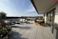 105 m² Dachterrasse für Ihr Leben im Freien – barrierefreie Komfortwohnung mit grünem Energiekonzept