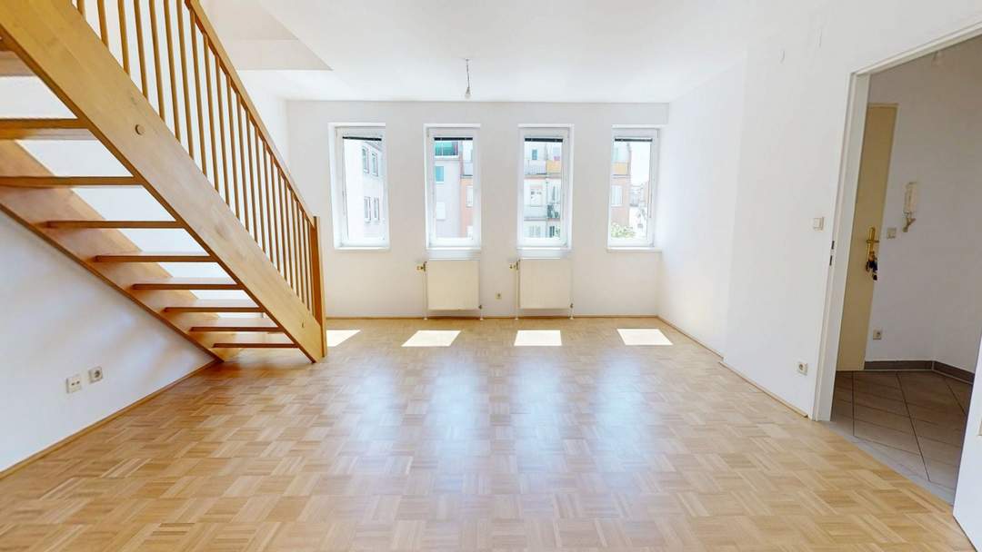 Gemütliche 3-Zimmer-Maisonette mit privater Terrasse in Hofruhelage
