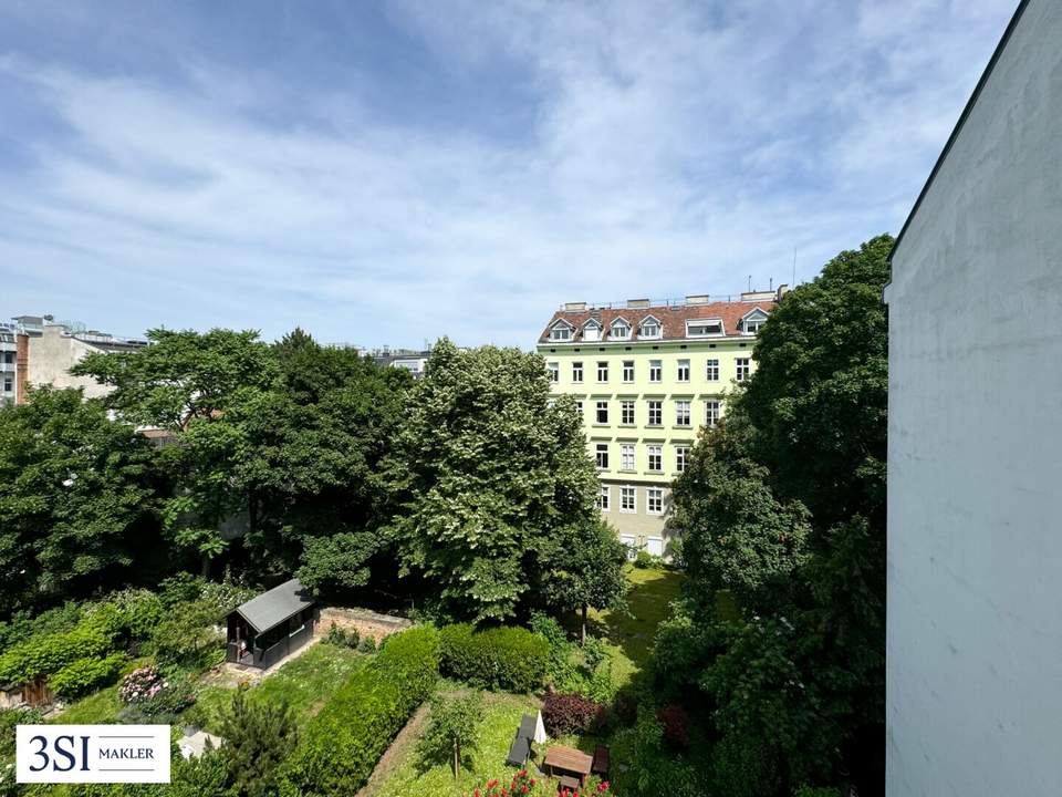 Idyllische Ruheoase mit Balkon und einmaligen Grünblick in zentraler Wiener Lage