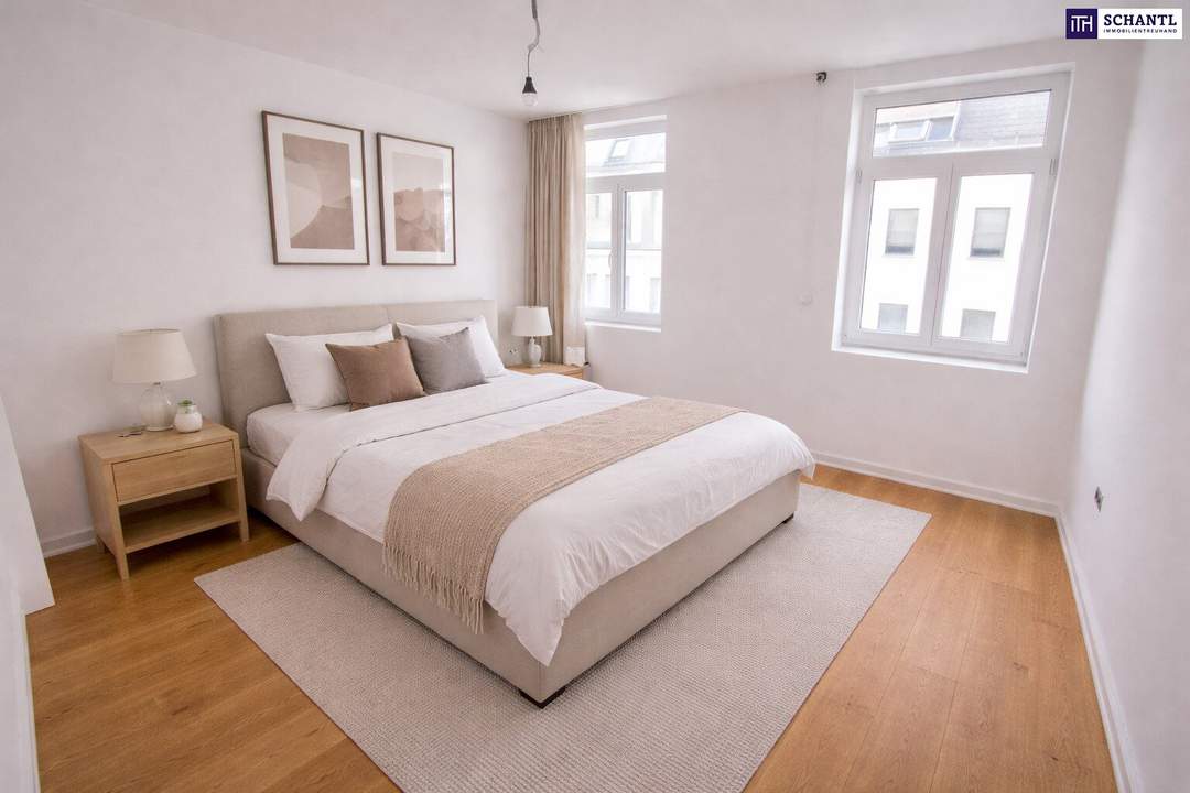 Heller Wohntraum mit ruhigem Innenhofbalkon – moderne Innenausstattung, effiziente Luftwärmepumpe &amp; perfekte öffentliche Anbindung