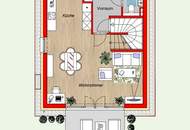 Wohnbaugefördertes Doppelhaus | LWP, PV-Anlage, ziegelmassiv | 4 Zimmer | Terrasse, Eigengarten &amp; 2 Parkplätzen