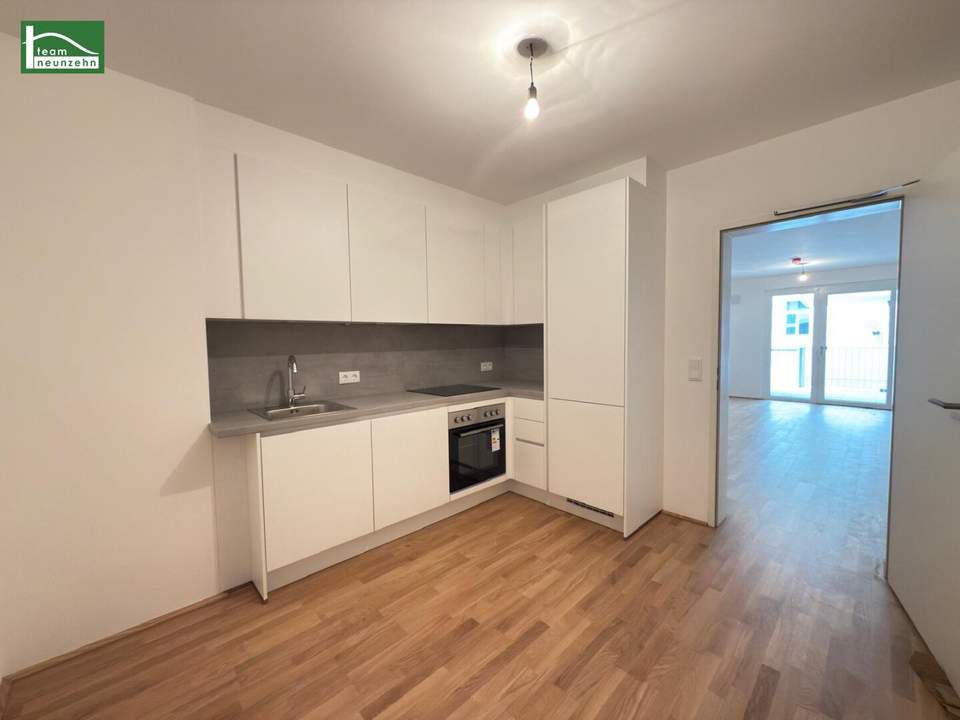 Anleger-Erstbezug im Neubauprojekt mit großer Hof-Loggia und 2 Eingängen! Küche und Top Ausstattung inkludiert