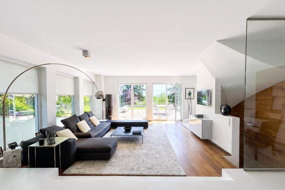 Moderne architektonische Highlights | Lebensqualität am Wienerwald – FERNBLICK, großzügige Terrassen & Doppelgarage, Haus-kauf, 1.790.000,€, 1170 Wien 17., Hernals