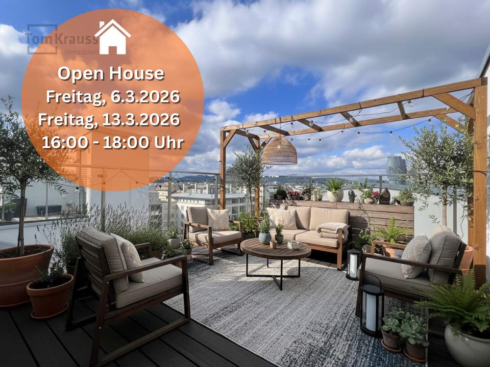 FREIRAUM ÜBER DEN DÄCHERN – ELEGANTE 3-ZIMMER-WOHNUNG MIT DACHTERRASSE