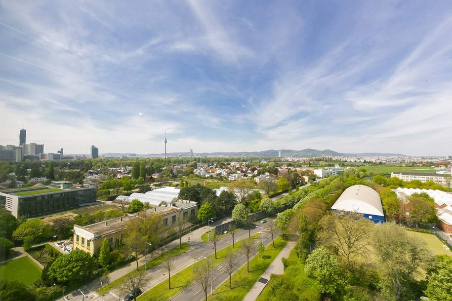 V22 Living - 3 Zimmer im 11. Stock mit Fernblick und Rooftop Pool, Wohnung-miete, 2.000,00,€, 1220 Wien 22., Donaustadt