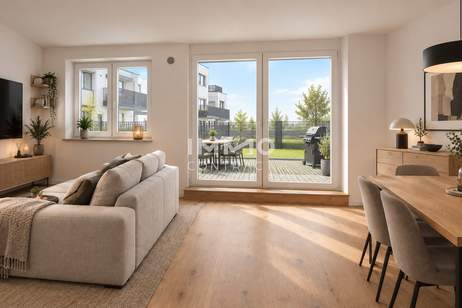 BAUSTART! 3-Zimmer-Gartenwohnung mit traumhafter Abendsonne – Ihr persönliches Sonnenparadies, Wohnung-kauf, 295.100,€, 1140 Wien 14., Penzing