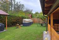 Winterblues günstiges Kleingarten Haus + Pool + Grillplatz + Garten