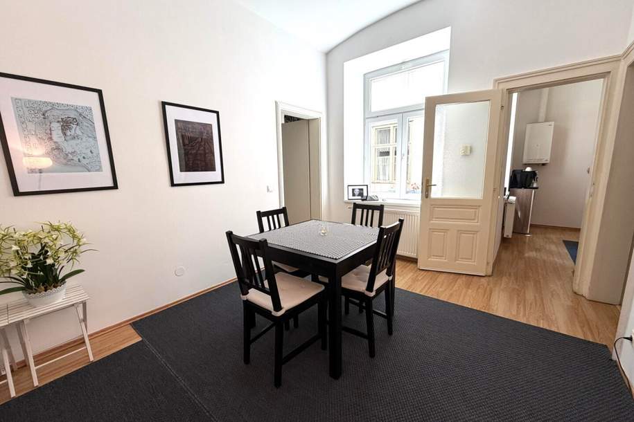 Ein eigener Rückzugsort zum Penthouse – nur gemeinsam mit einer Großwohnung erhältlich 42-m²-Personalwohnung im Erdgeschoss in Wien – um € 290.000!, Wohnung-kauf, 290.000,€, 1080 Wien 8., Josefstadt
