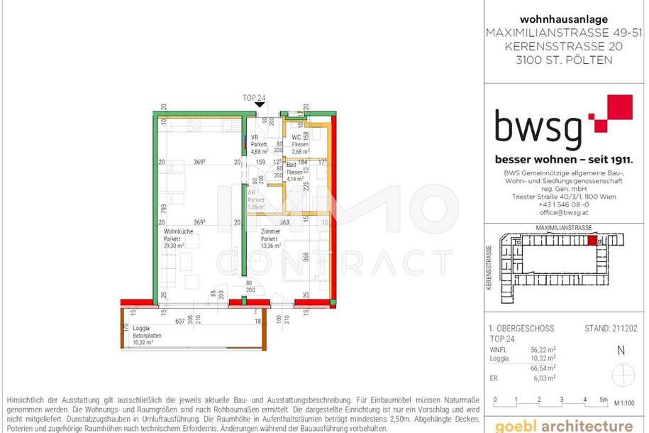 PROVISIONSFREIE Eigentumswohnungen zwischen Landesklinikum und Bahnhof!!, Wohnung-kauf, 222.813,€, 3100 Sankt Pölten(Stadt)