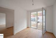 Wohnen in der SCHEFFERGASSE 4: durchgestreckte 4 Zimmer Wohnung mit Terrasse und Garten - Erstbezug ab Q1/2026!