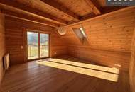 | BLOCKHAUS MIT NATURPOOL UND TRAUMHAFTEN GEBIRGSBLICK | SONNIGE LAGE AM FUSS DES SCHAFBERGS |