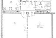 RUBENSGASSE, gepflegte 69 m2 Altbau, 2 Zimmer, Extraküche, Duschbad, Parketten, 1. Stock, WG-geeignet