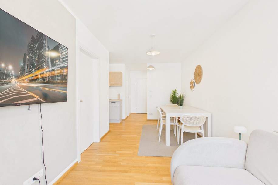 NEUBAU 2024 | STADLAU | 2-ZIMMER-WOHNUNG IM 3. OG – VOLL MÖBLIERT – TOP 18, Wohnung-kauf, 220.500,€, 1220 Wien 22., Donaustadt