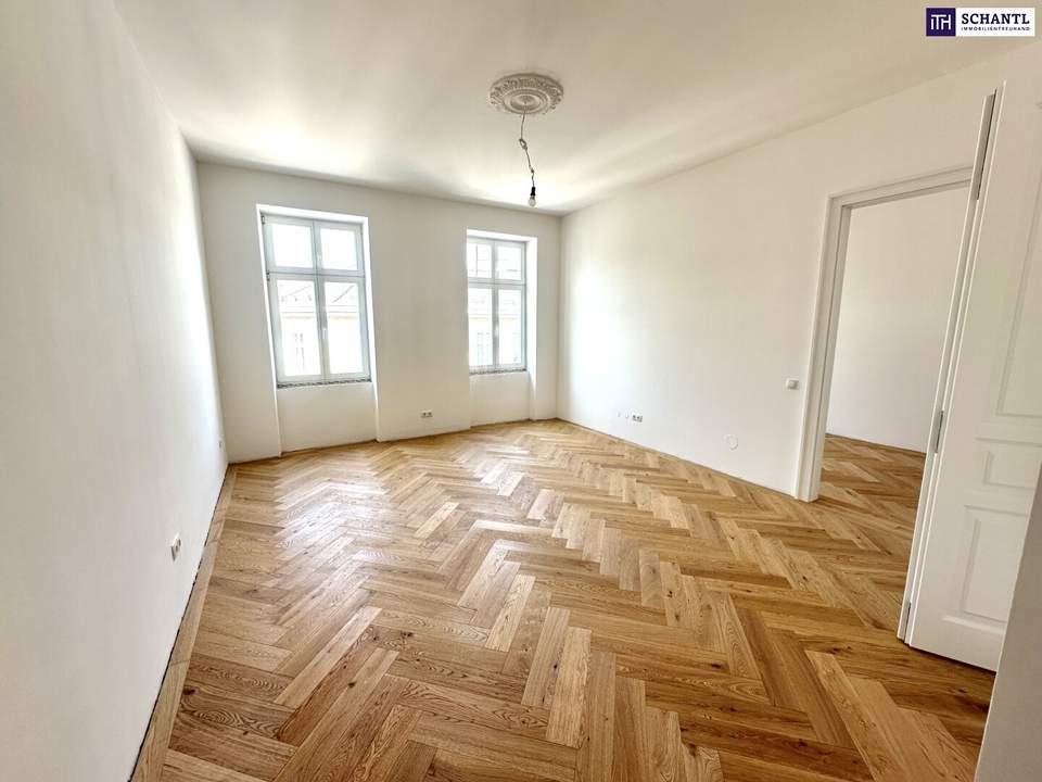 NEUER GRUNDRISS!! 4-Zimmer im Altbau-Erstbezug mit großer Loggia und feinster Qualität + Top Lage!