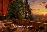 Berghütte in unverbaubarer Alleinlage - touristisch vermietbar