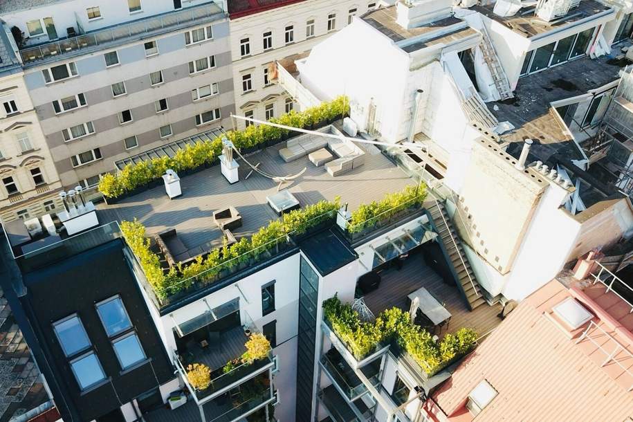 Exklusives Luxus-Penthouse auf einer Ebene mit Panoramablick über Wien, Wohnung-legalform.mietkauf, 2.900.000,€, 1030 Wien 3., Landstraße
