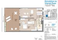 ERSTBEZUG 3 ZIMMER WOHNUNG IM "GRÜNBLICK" VIERTEL ZWEI + TRAUMTERRASSE MIT ca. 64 m² + NUTZUNG INFINITY-AUSSENPOOL, GYM &amp; SAUNA