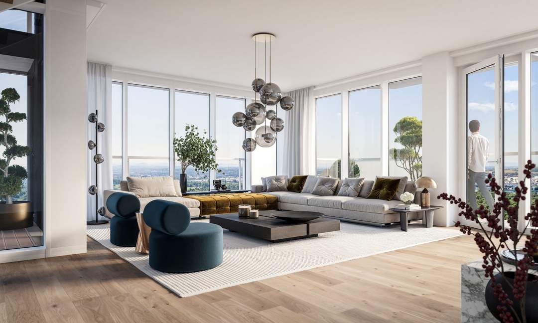 MARINA TOWER - PENTHOUSE-Wohnung im 39. Geschoß mit fantastischer Dachterrasse