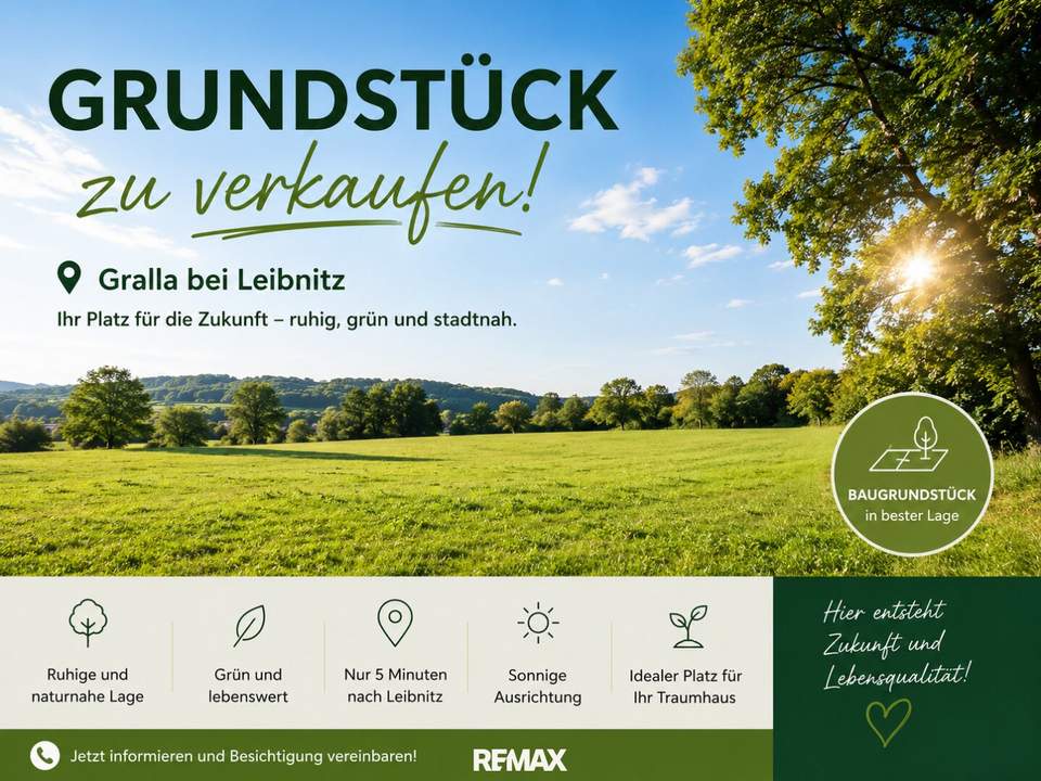 Traumhaftes Baugrundstück 714,9 m² in 8431 Gralla – Eigenheim verwirklichen!