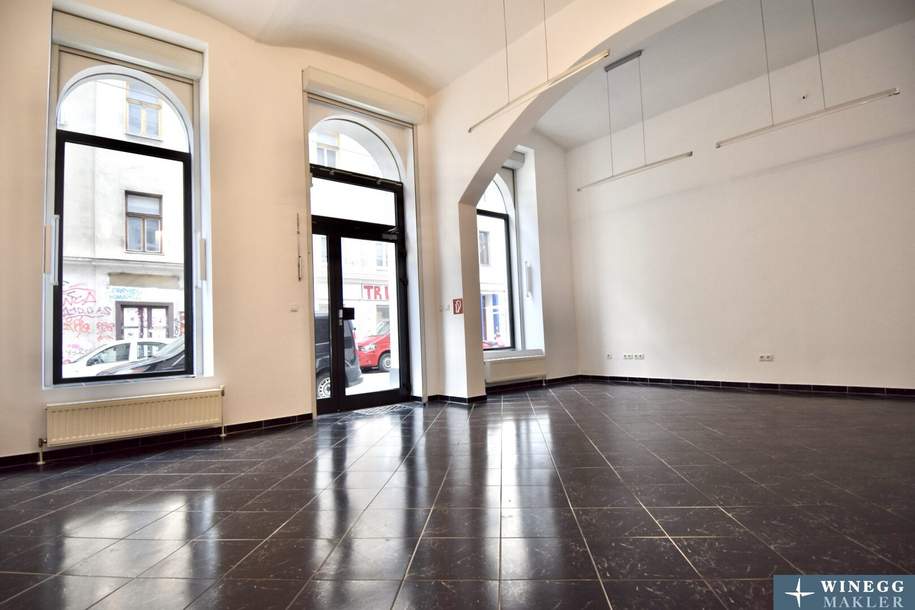 Geschäftslokal - vielseitig nutzbar - Nähe Westbahnstraße!, Gewerbeobjekt-kauf, 369.000,€, 1070 Wien 7., Neubau