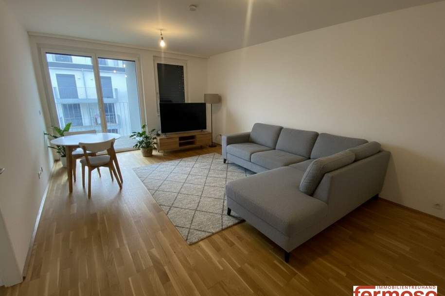 Neuwertige 2-Zimmer-Wohnung mit Balkon und Stadtblick in 1100 Wien! Miete: 999,- €, Wohnung-miete, 999,00,€, 1100 Wien 10., Favoriten