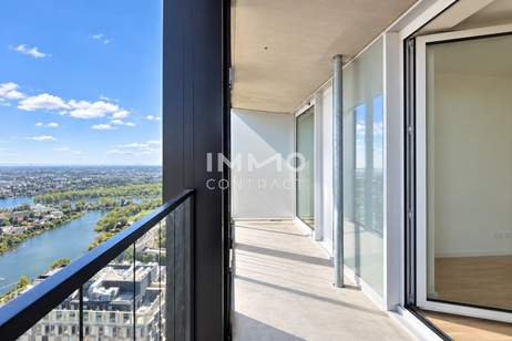DC2 - 42. Etage Erstbezug: Panorama View U1 Donauinsel, Wohnung-miete, 1.100,00,€, 1220 Wien 22., Donaustadt