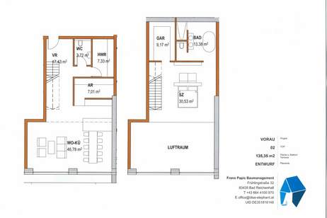 Diese luxuriöse Loft-Wohnung mit einer Wohnfläche von 135 m² und 2 Garagen, Wohnung-kauf, 675.000,€, 5152 Salzburg-Umgebung