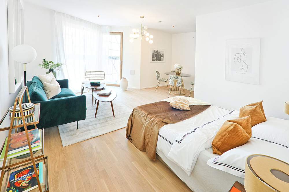 AB DEZEMBER: The Metropolitan - High Class Loft Living - 1-Zimmer-Wohnung inklusive Balkon