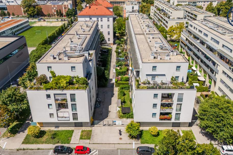 Top-Mietwohnung in Wien: 3 Zimmer, 2 Gärten &amp; Freibad vor der Tür!, Wohnung-miete, 1.800,00,€, 1220 Wien 22., Donaustadt