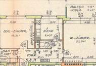 Sehr gut geschnittene Zweizimmer-Wohnung mit Balkon und Garagenplatz - Zentrale, ruhige Lage