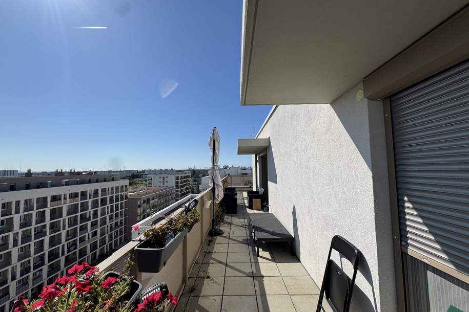 Attraktive 3-Zimmer-Wohnung mit Terrasse nahe U1 Rennbahnweg, Wohnung-miete, 1.499,00,€, 1220 Wien 22., Donaustadt