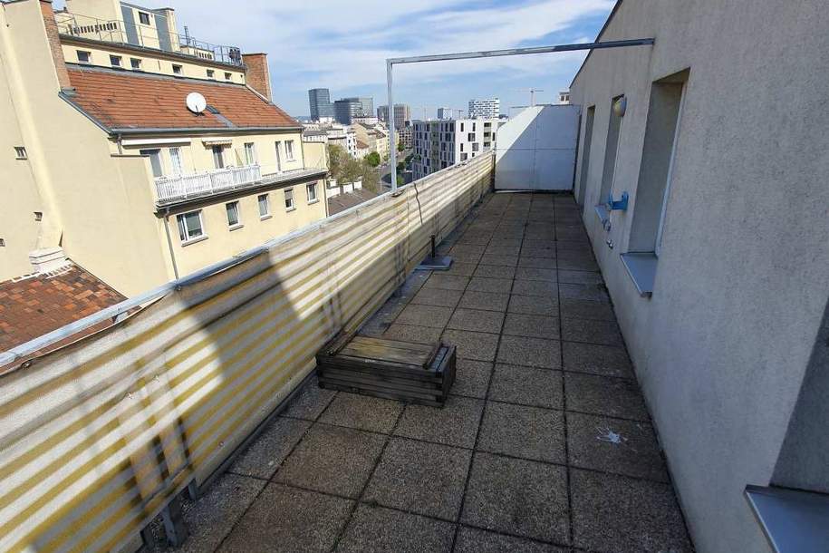 Dachterrassenwohnung beim Sonnwendviertel | Ideal für Anleger | bis 2030 befristet vermietet, Wohnung-kauf, 185.000,€, 1100 Wien 10., Favoriten