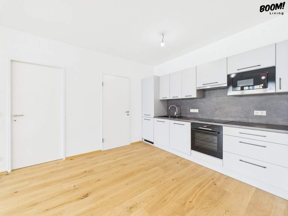 Erstbezug: Hochwertige 2-Zimmer-Mietwohnung mit Terrasse und Garten in Ruhelage inkl. Garage