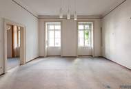 HOFRUHELAGE mit GRÜNBLICK | Sanierungsbedürftiger Altbau | Ca. 8,7 m² Balkon-Option (baubewilligt) | Nähe Einsiedlerpark, U4 Margaretengürtel, künftiger U2-Station Reinprechtsdorfer Straße