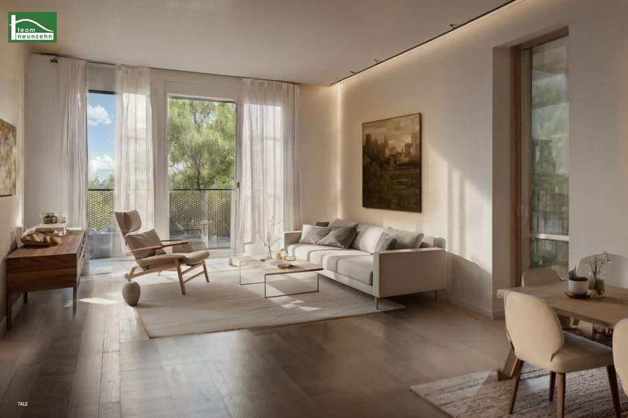 FLORIANI – Quartier am Tullnerfeld - Sonniger West Balkon für ihr Wohlbefinden - Durchdachtes Raumkonzept - Bahnhof in der Nähe, Wohnung-kauf, 211.500,€, 3441 Tulln