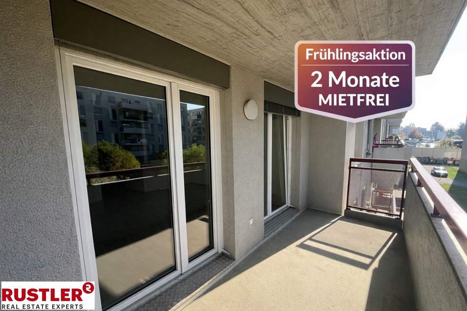 2 MONATE MIETFREI + Neue Einbauküche | Zentrale 2-Zimmer-Wohnung mit Balkon, Wohnung-miete, 772,64,€, 8020 Graz(Stadt)