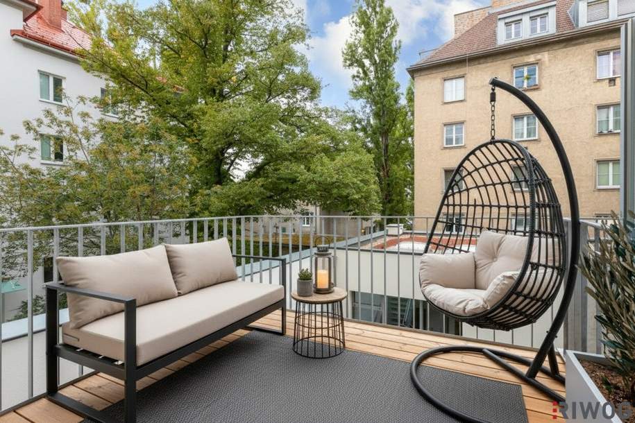 ERSTBEZUG nach Sanierung | Komplett hofseitiges Loft mit Balkon | Raumhöhe bis zu ca. 4,95 m | Büro/Praxis Nutzung und Kurzzeitvermietung möglich, Wohnung-kauf, 629.500,€, 1210 Wien 22., Donaustadt